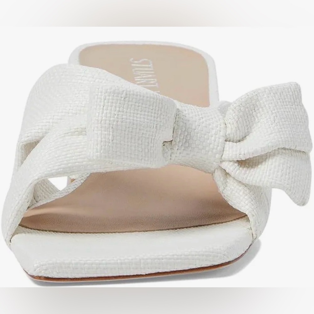 Stuart Weitzman Sofia 45 Slide Sandals size 8.5 Raffia material. - Picture 2 of 4